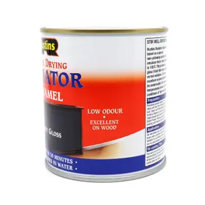 Rustins Quick Drying Radiator Enamel Gloss - Grey 500ml