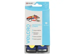 VELCRO Brand VELCRO Brand Adjustable Straps (2) 25mm x 46cm Blue