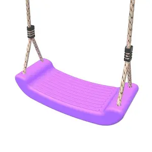 Rebo Children's Swing Seat with Adjustable Ropes - Purple