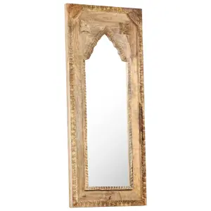 Berkfield Mirror 50x3x110 cm Solid Mango Wood