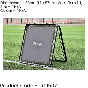 80x80cm Heavy Duty Double Sided Football Rebounder - Garden Ball Return Training