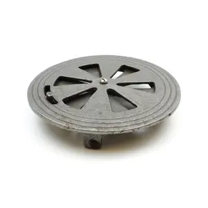 Oakcrafts - Antique Cast Iron Adjustable Sliding Round Air Vent - 150mm