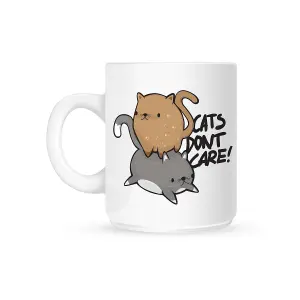 Grindstore Cats Dont Care Mug White (One Size)