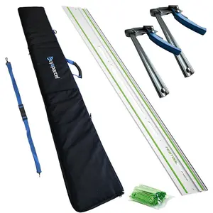 Festool 1.4m Guide Rail FS1400/2-KP +S-KP/30 Adhesive Pad + BP Bag + Quick Clamp