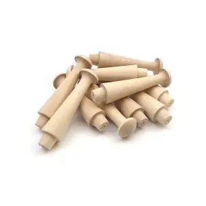 Oakcrafts - Jumbo Birch Shaker Peg 5.25"/135mm - Pack of 10