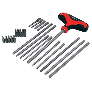 25pc T-Handle Screwdriver Set Inc. Extra Long Bits (Neilsen CT4248)