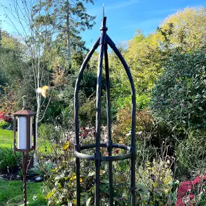 Garden Obelisk for Climbing Plants 170cm - Metal Plant Cage Support Trellis Rose Tower for Flowers, Patio Pots, Shrubs, Borders