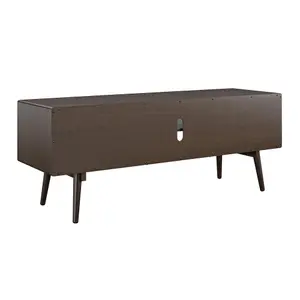 Brittany TV-Stand with 2 Sliding Doors Walnut look