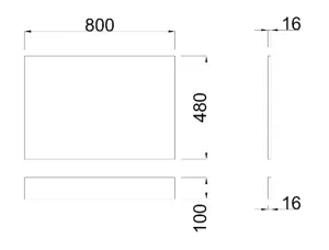 SunDaze Modern Bath End Panels for Bathroom Soaking Bathtub Walnut 800mm