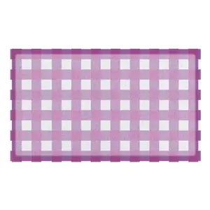 Lilac Gingham Doormat (70 x 40cm)