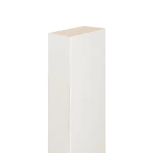 Paint Ready Square Stair Half Newel Post with Cap (H) 1500mm (W) 90mm (D) 43mm