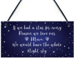 Mum Gift Hanging Plaque Cute Gifts For Mum From Daughter Son Gifts For Her Keepsake