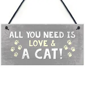 Red Ocean Cat Signs For Home Cat Door Sign Birthday Xmas Gift For Cat Lover Hanging Plaque