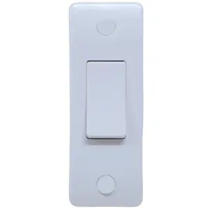 Architrave Light Switch, 1 Gang 2-Way, White