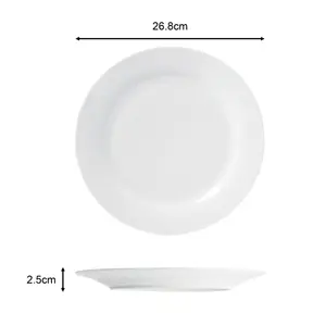 18pc White 2 Person Dinner Set