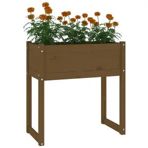 Berkfield Planter Honey Brown 78x40x81 cm Solid Wood Pine