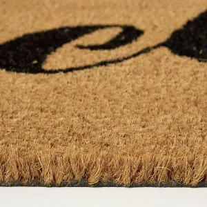 Homescapes "Hello" Coir Doormat 60 x 40 cm