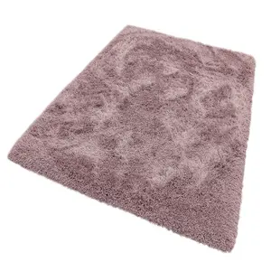 Handmade Modern Plain Shaggy Sparkle Easy to clean Rug for Bed Room Living Room and Dining Room-120cm X 170cm