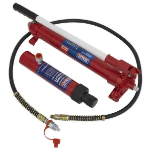 Sealey Snap Push Ram with Pump & Hose Assembly - 10 Tonne RE97.10-COMBO