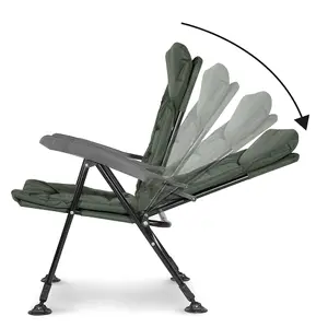 Versatile Reclining Water Resistant Fishing Chair with Adjustable Height for Outdoor Adventures