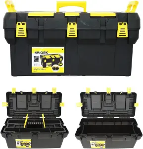 simpa 4PC Toolbox Organiser Set: 26", 19", 16" Toolbox & Tool Caddy.