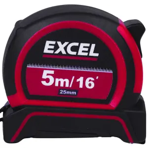 Excel PVC Tape Measure 5m/16ft Pack of 3