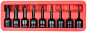 9Pc Drive Impact Bits Socket Set Chrome Vanadium Extension Bar Garage 1/2 Inch