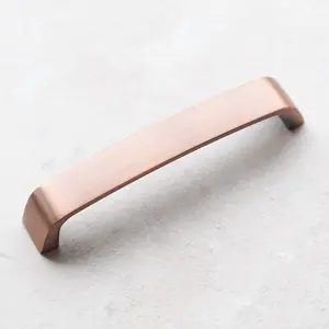 128mm Copper Cabinet Handle Brushed Antique Rose Gold Kitchen Cupboard Door Drawer Pull Wardrobe Furniture Replacement