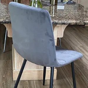 Eyre Upholstered Dining Chair Grey