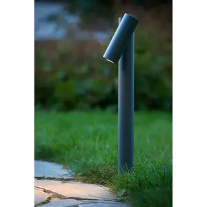 Lucide Tatum Modern Bollard Light Outdoor - LED - 1x4,5W 3000K - IP65 - Anthracite