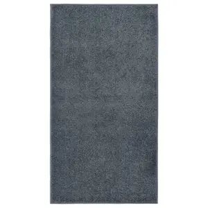 Rug Short Pile 80x150 cm Anthracite