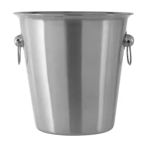 Essentials by Premier Dakota Stainless Steel Brushed Finish Wine Bucket