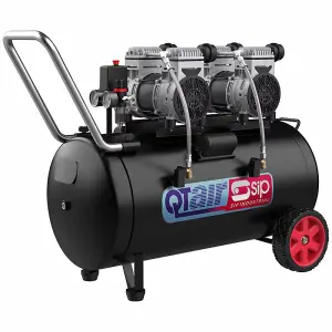 SIP QT 100/10 Low Noise Direct Drive Compressor - L96.7 x W52.8 x H78.5 cm