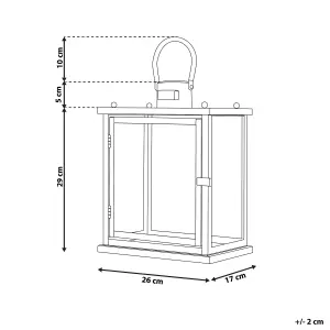 Beliani Modern Lantern TENERIFE Metal Black