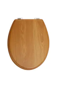 Maison by Premier Brooks Light Oak Toilet Seat