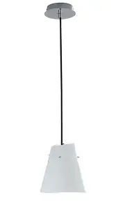 Luminosa ERMES Dome Pendant Ceiling Light White black 18x27cm