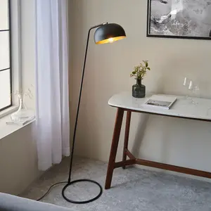 Luminosa Brair New Task Floor Lamp Matt Black