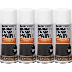 Anthracite Satin Heat Resistant Radiator Enamel Paint 400ml x4