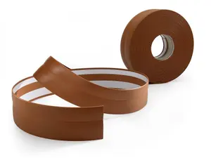 Self-adhesive flexible coved skirting board pvc strip floor wall joint k.803  5m(L) - brown