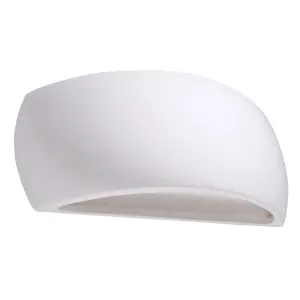 Pontius Ceramic White 1 Light Classic Wall Light