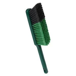 JVL Outdoor Garden Large Dustpan And Brush, Green