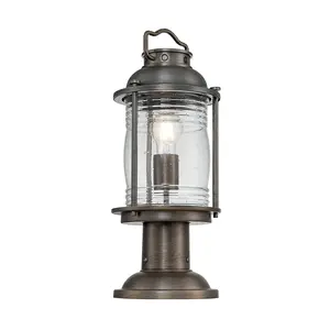 Elstead Kichler Ashland Bay Outdoor Pedestal Light Burnished Bronze, IP44