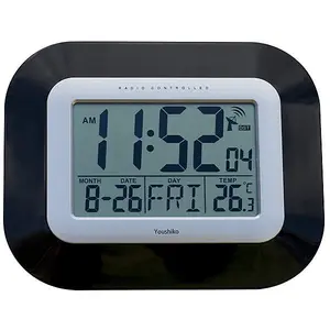 Radio Controlled LCD Wall Mountable and Desk Clock  YC8021