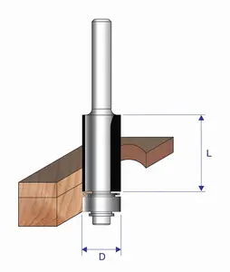 Erbauer ½" shank 4 piece Kitchen fitters router set