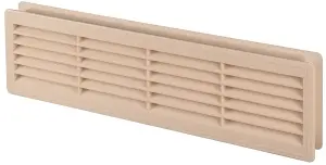 Awenta Maple 120x440mm Internal Door Plastic Ventilation Grille Air Vent Collar