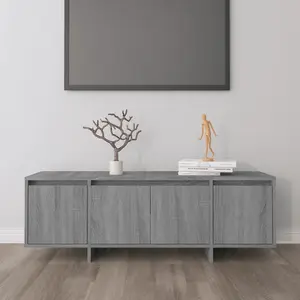 Berkfield TV Cabinet Grey Sonoma 120x30x40.5 cm Engineered Wood