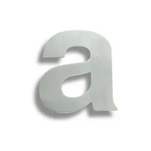 Satin Steel Door Letter A - 89mm Height 2mm Depth Front Door Letter Plaque