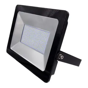 150W 6000K Non PIR Slim Line Black Body Floodlight 90 LUMENS WATT 2 YEARS WARRANTY