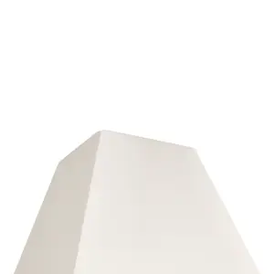 GoodHome Qarnay Cream Fabric dyed Light shade (D)20cm