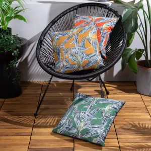 Wylder Tropics Ebon Wilds Zuri UV & Water Resistant Outdoor Polyester Filled Cushion